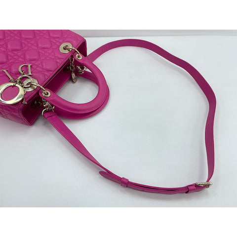 Christian Dior 2WAY Lady Dior Medium Handbag pink WS32019