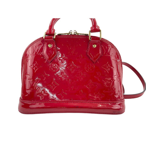 LOUIS VUITTON 2WAY Alma BB Handbag Red WS32022