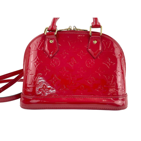 LOUIS VUITTON 2WAY Alma BB Handbag Red WS32022