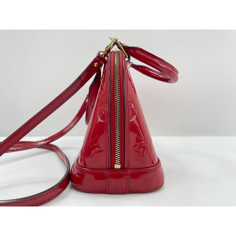 LOUIS VUITTON 2WAY Alma BB Handbag Red WS32022