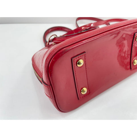LOUIS VUITTON 2WAY Alma BB Handbag Red WS32022