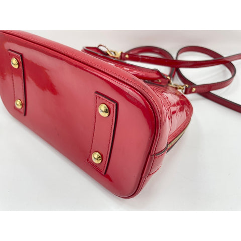 LOUIS VUITTON 2WAY Alma BB Handbag Red WS32022