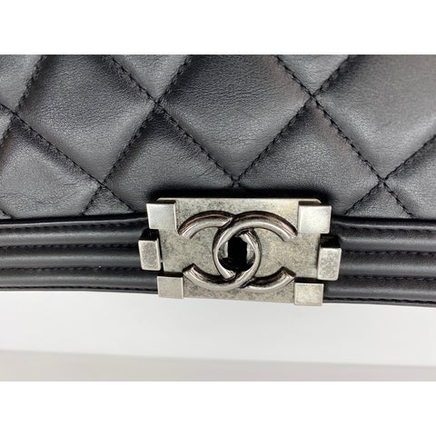 CHANEL Boy Chanel Large Shoulder Bag black WS32023