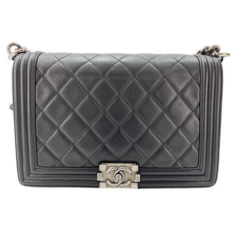 CHANEL Boy Chanel Large Shoulder Bag black WS32023