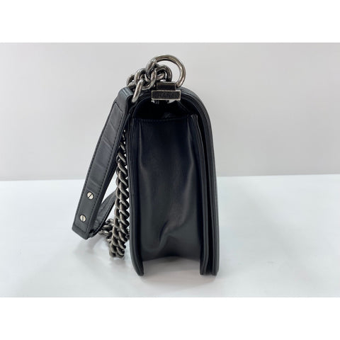 CHANEL Boy Chanel Large Shoulder Bag black WS32023