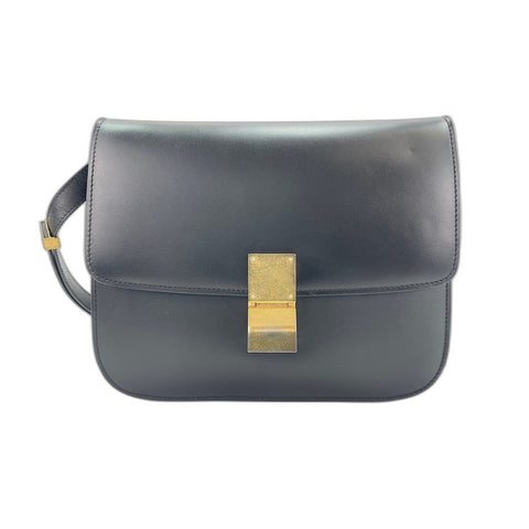 CELINE Classic box Shoulder Bag black WS32028