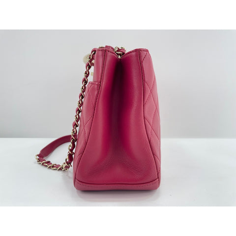CHANEL 2-Way Matelass Handbag Red WS32029
