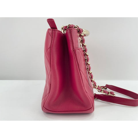 CHANEL 2-Way Matelass Handbag Red WS32029