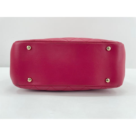 CHANEL 2-Way Matelass Handbag Red WS32029