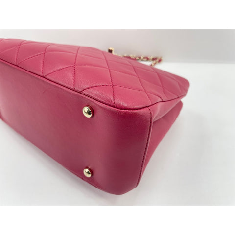 CHANEL 2-Way Matelass Handbag Red WS32029