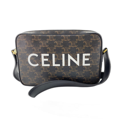CELINE Messenger Medium Shoulder Bag Brown WS32030