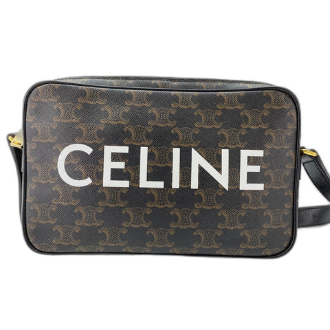 CELINE Messenger Medium Shoulder Bag Brown WS32030