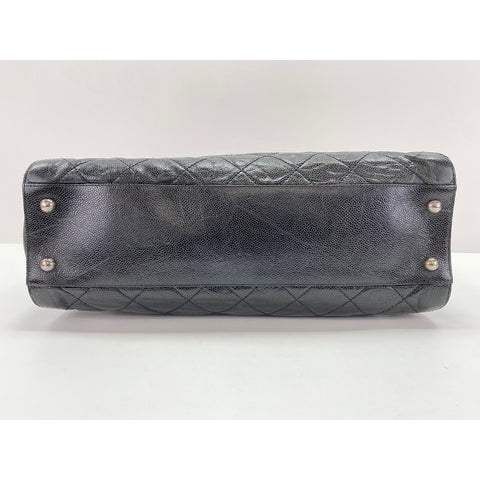 CHANEL Caviar skin Matelasse Shoulder Bag black WS32032