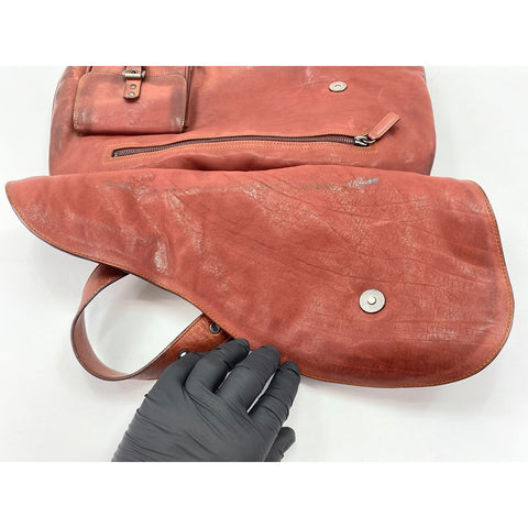Christian Dior Gaucho Handbag Brown WS32033