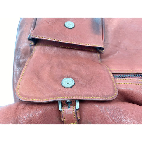 Christian Dior Gaucho Handbag Brown WS32033