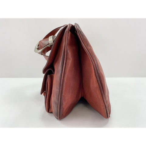 Christian Dior Gaucho Handbag Brown WS32033