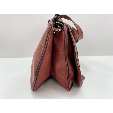 Christian Dior Gaucho Handbag Brown WS32033