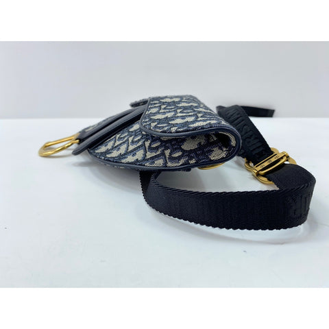 Christian Dior saddle Shoulder Bag Navy WS32034