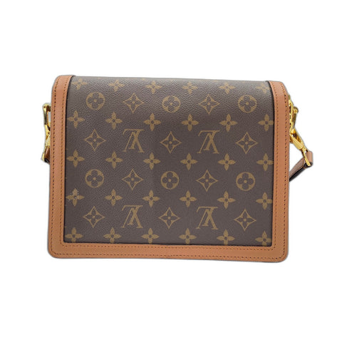LOUIS VUITTON Reverse Dauphine MM Shoulder Bag Brown WS32039