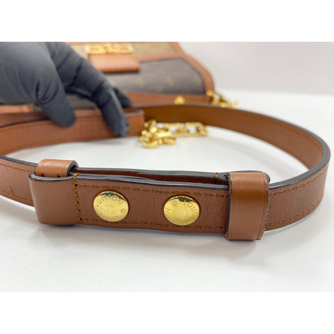 LOUIS VUITTON Reverse Dauphine MM Shoulder Bag Brown WS32039