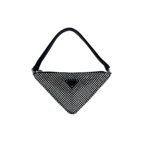 PRADA Shoulder Bag Silver WS32043