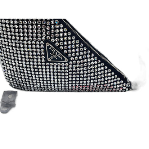 PRADA Shoulder Bag Silver WS32043