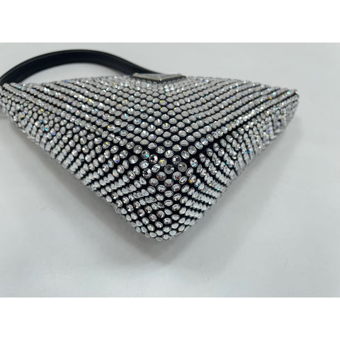 PRADA Shoulder Bag Silver WS32043