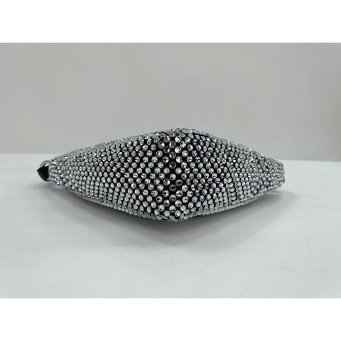 PRADA Shoulder Bag Silver WS32043
