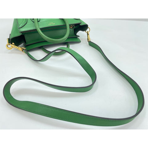 CELINE 2WAY Luggage Nano Handbag green WS32046