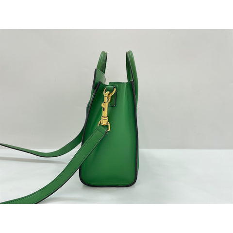 CELINE 2WAY Luggage Nano Handbag green WS32046