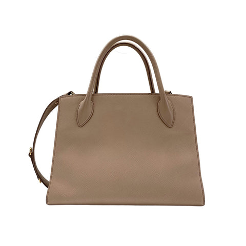 PRADA 2WAY Monochrome Handbag beige WS32047