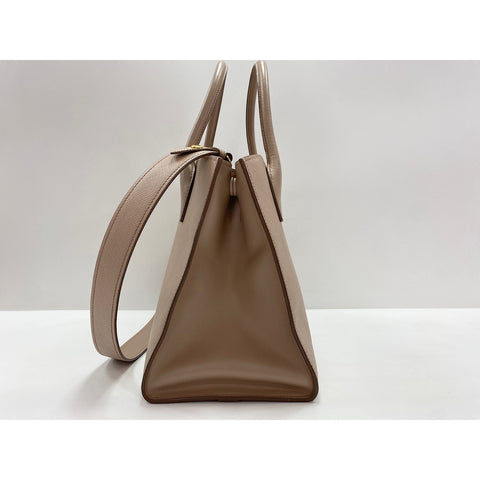 PRADA 2WAY Monochrome Handbag beige WS32047