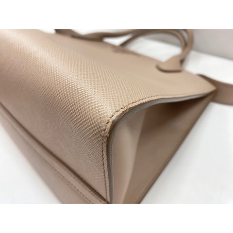 PRADA 2WAY Monochrome Handbag beige WS32047