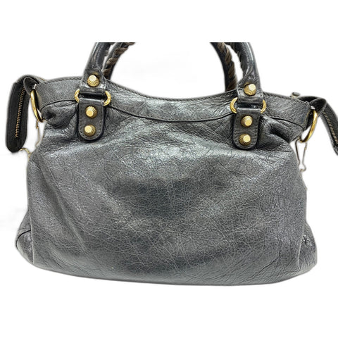 BALENCIAGA 2WAY Giant Town Handbag Navy WS32048