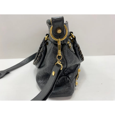 BALENCIAGA 2WAY Giant Town Handbag Navy WS32048