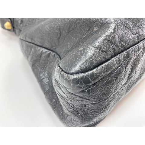 BALENCIAGA 2WAY Giant Town Handbag Navy WS32048