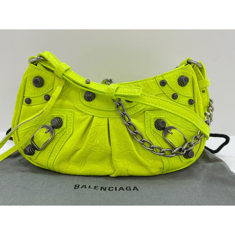 BALENCIAGA Le Cagorle Shoulder Bag yellow WS32049