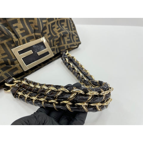 FENDI Mia Shoulder Bag Brown WS32051
