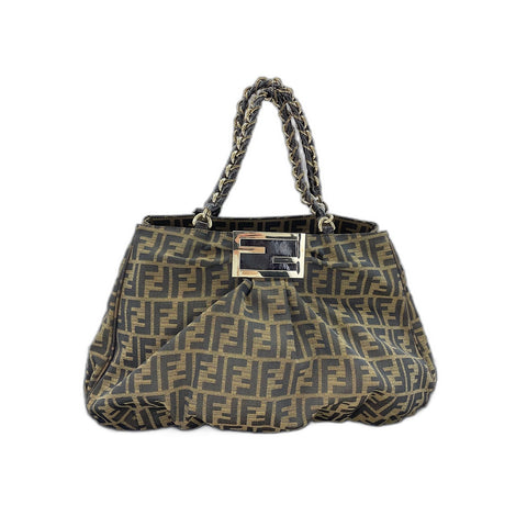 FENDI Mia Shoulder Bag Brown WS32051