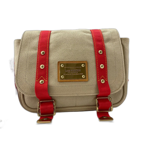 LOUIS VUITTON Antigua Buzas PM Shoulder Bag beige WS32052