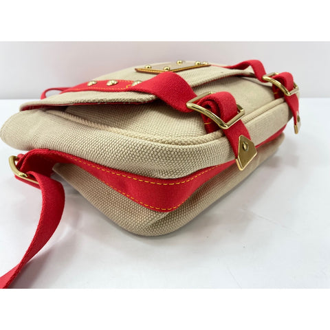 LOUIS VUITTON Antigua Buzas PM Shoulder Bag beige WS32052