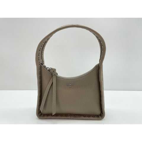 FENDI 2WAY Selleria Fenditure Small Handbag gray WS32053