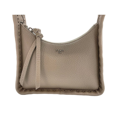 FENDI 2WAY Selleria Fenditure Small Handbag gray WS32053