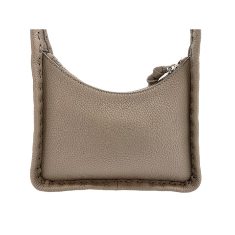 FENDI 2WAY Selleria Fenditure Small Handbag gray WS32053