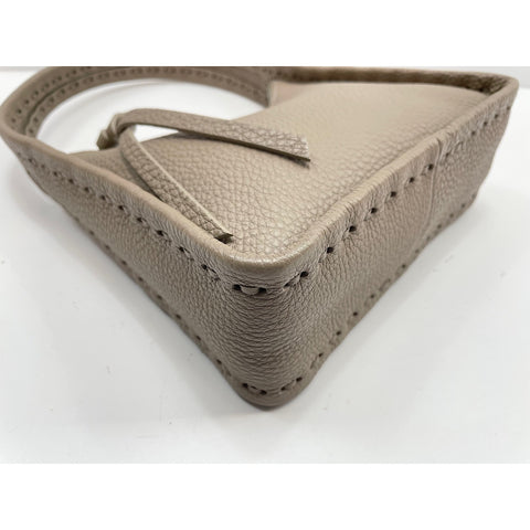 FENDI 2WAY Selleria Fenditure Small Handbag gray WS32053