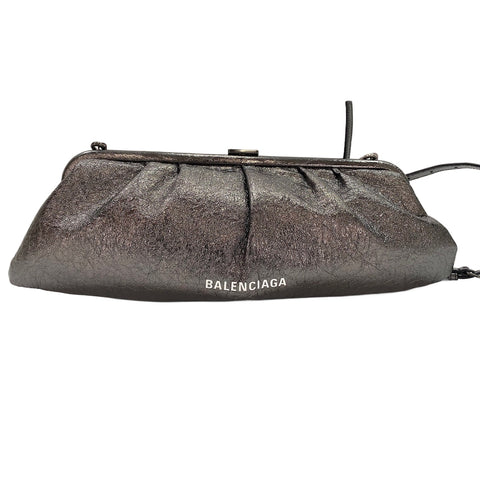 BALENCIAGA Cloud XL Shoulder Bag Silver WS32056