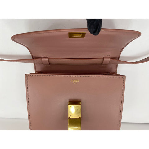 CELINE Classic box Shoulder Bag pink WS32060