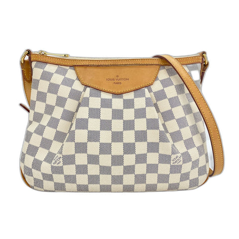 LOUIS VUITTON Siracusa PM Shoulder Bag white WS32063