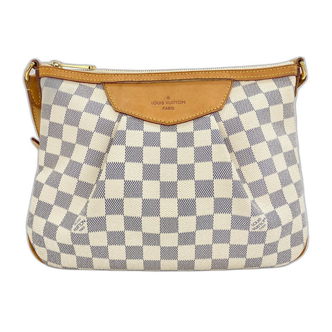 LOUIS VUITTON Siracusa PM Shoulder Bag white WS32063