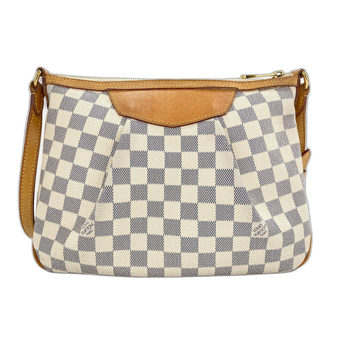 LOUIS VUITTON Siracusa PM Shoulder Bag white WS32063